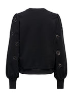 Felpa Only Femme Nero con ricamo 15315687 /Black ONLY 