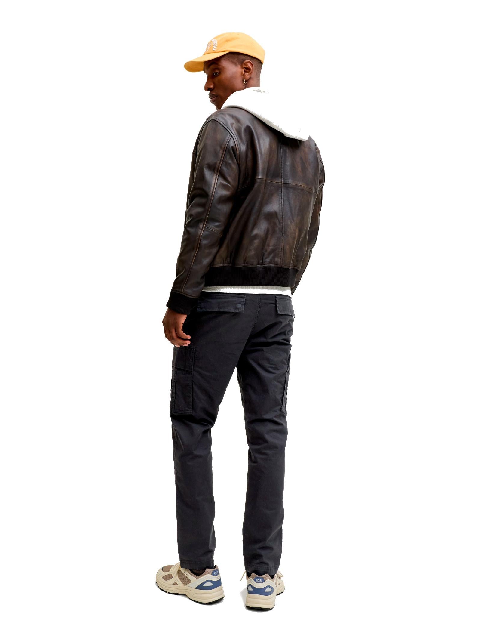 Pantalone Jack & Jones Nero Kane cargo relaxed 12291962 /Black JACK & JONES 