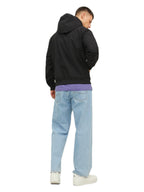 Giubbotto Jack & Jones Basic Nero in Softshell Nero con cappuccio 12236300 /Black JACK & JONES 