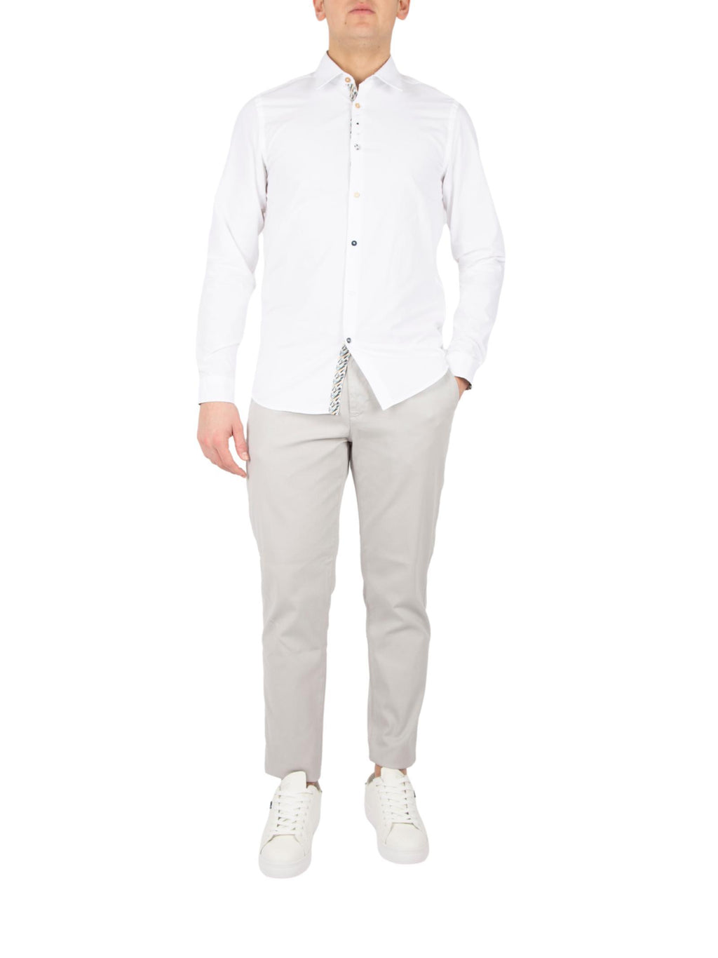 Camicia Seinse Microfantasia Bianca CE1032 BIANCO SEINSE 
