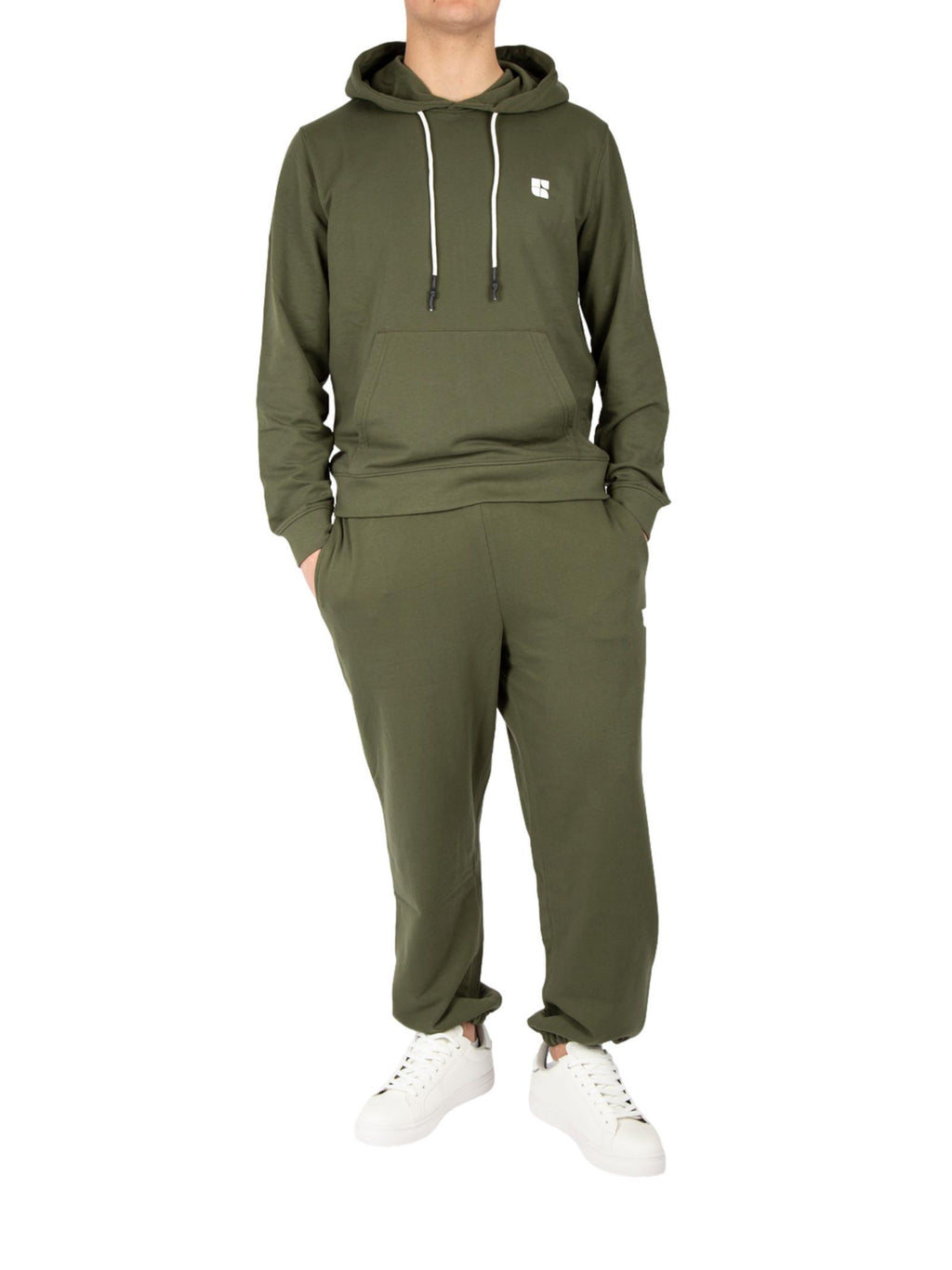 Pantalone Urban Ring Verde basic over in felpa UR812070 VERDE URBAN RING 