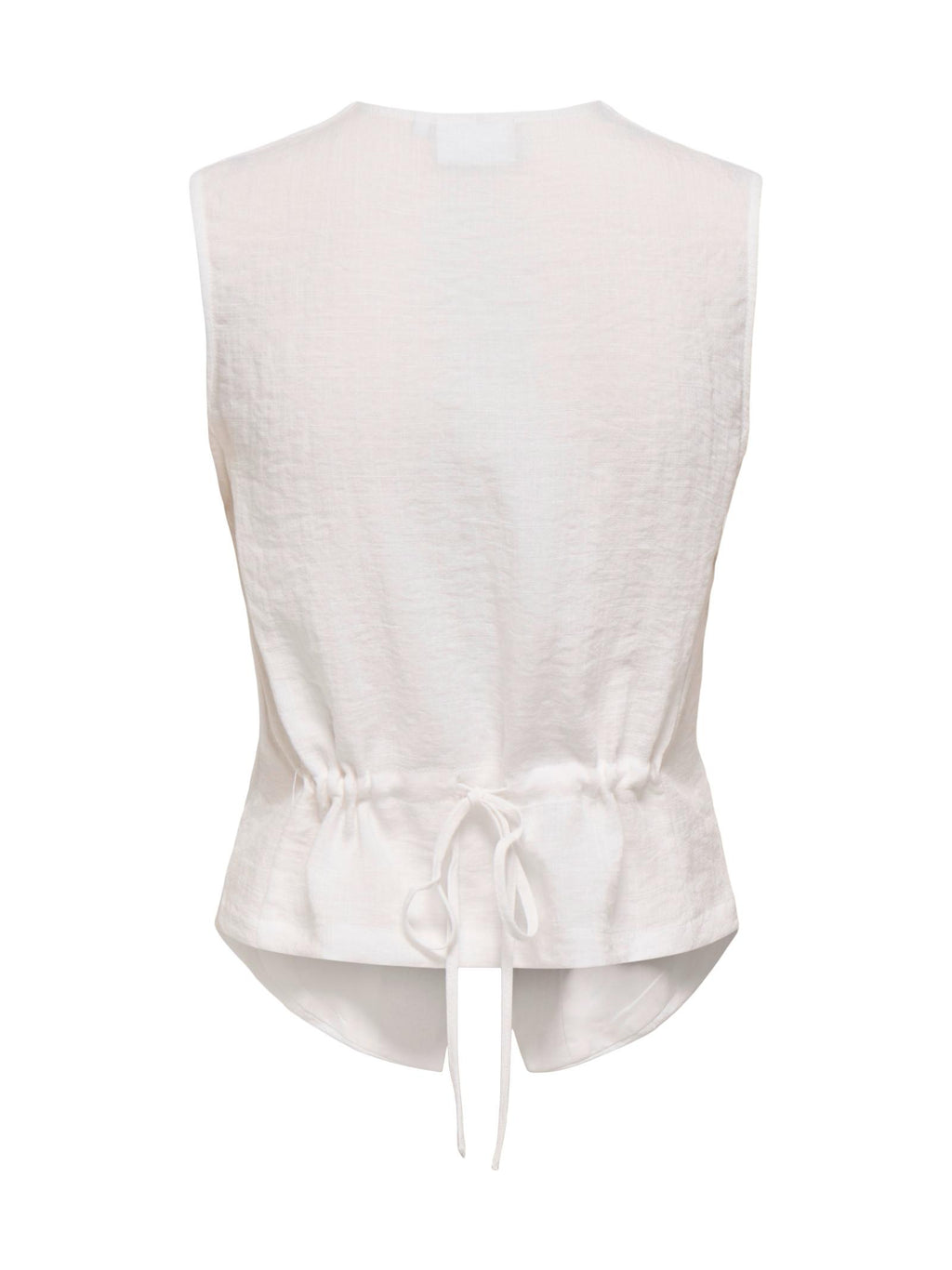 Gilet Only Bianco Lita con scollo a V 15370277 /Bright White ONLY 