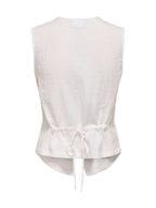 Gilet Only Bianco Lita con scollo a V 15370277 /Bright White ONLY 