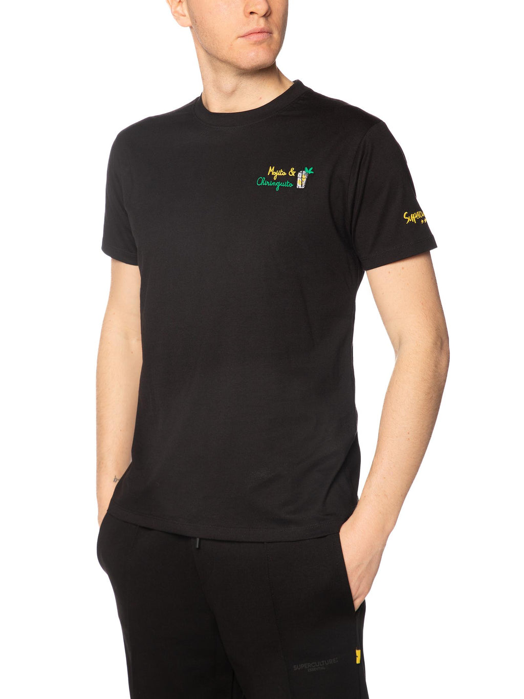 T-shirt Superculture Nero mojito chiringuito A1873 NERO SUPERCULTURE 