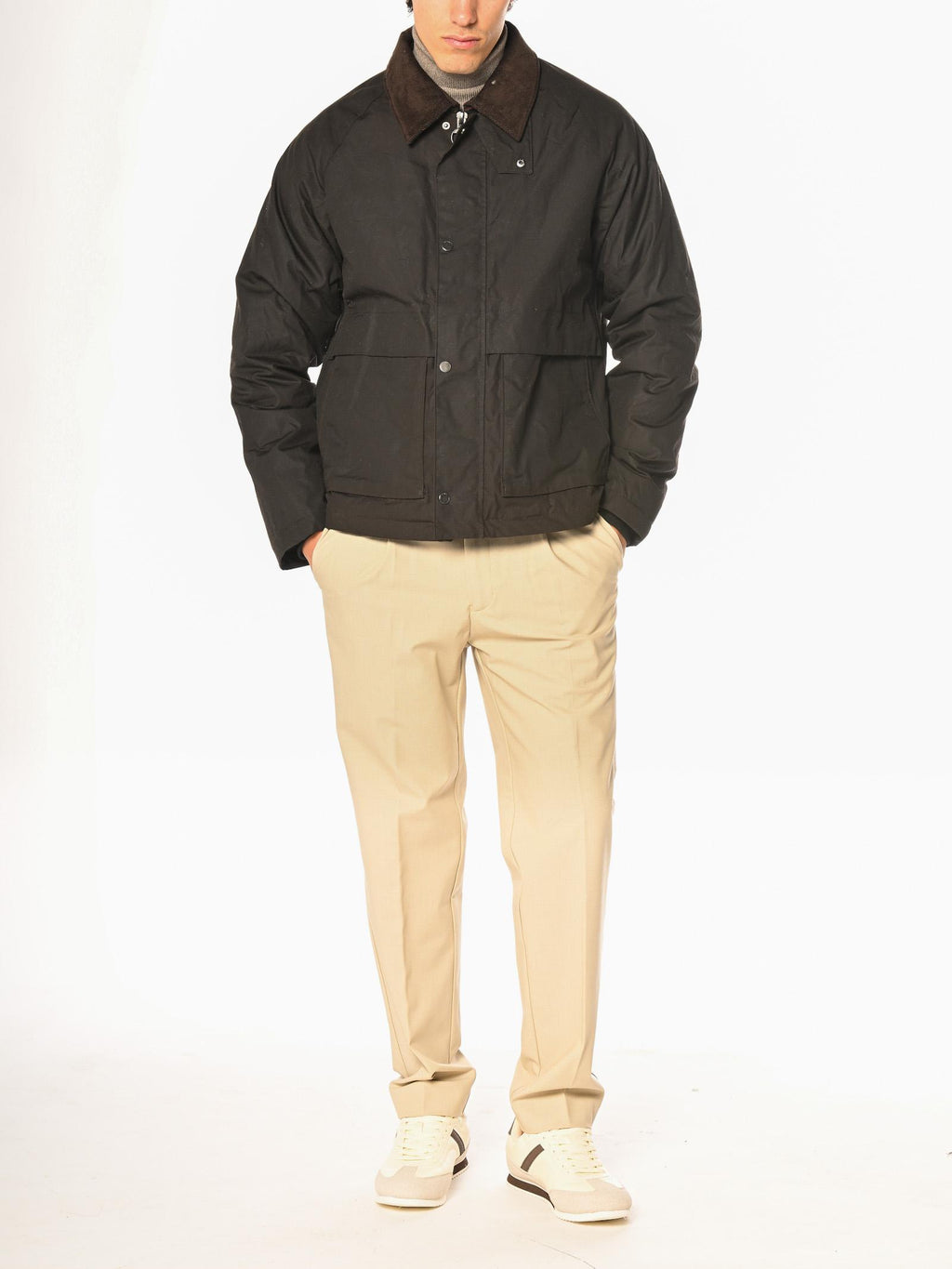 Giubbotto Seinse Moro stile barbour GBI1076 MORO SEINSE 