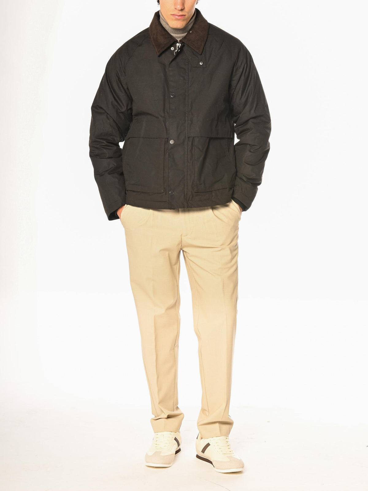 Giubbotto Seinse Moro stile barbour GBI1076 MORO SEINSE 