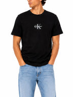 T-shirt Calvin Klein Nero Monologo LV04RB866G UB1 CALVIN KLEIN 