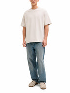 T-shirt Jack & Jones Barron Beige oversize 12298906 /Moonbeam JACK & JONES 