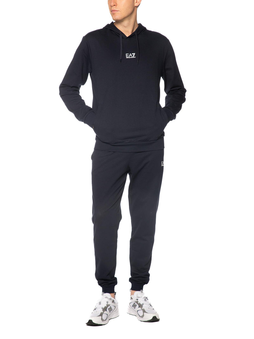 Felpa Emporio Armani Blu con cappuccio 8NPV64F 1562 EA7 