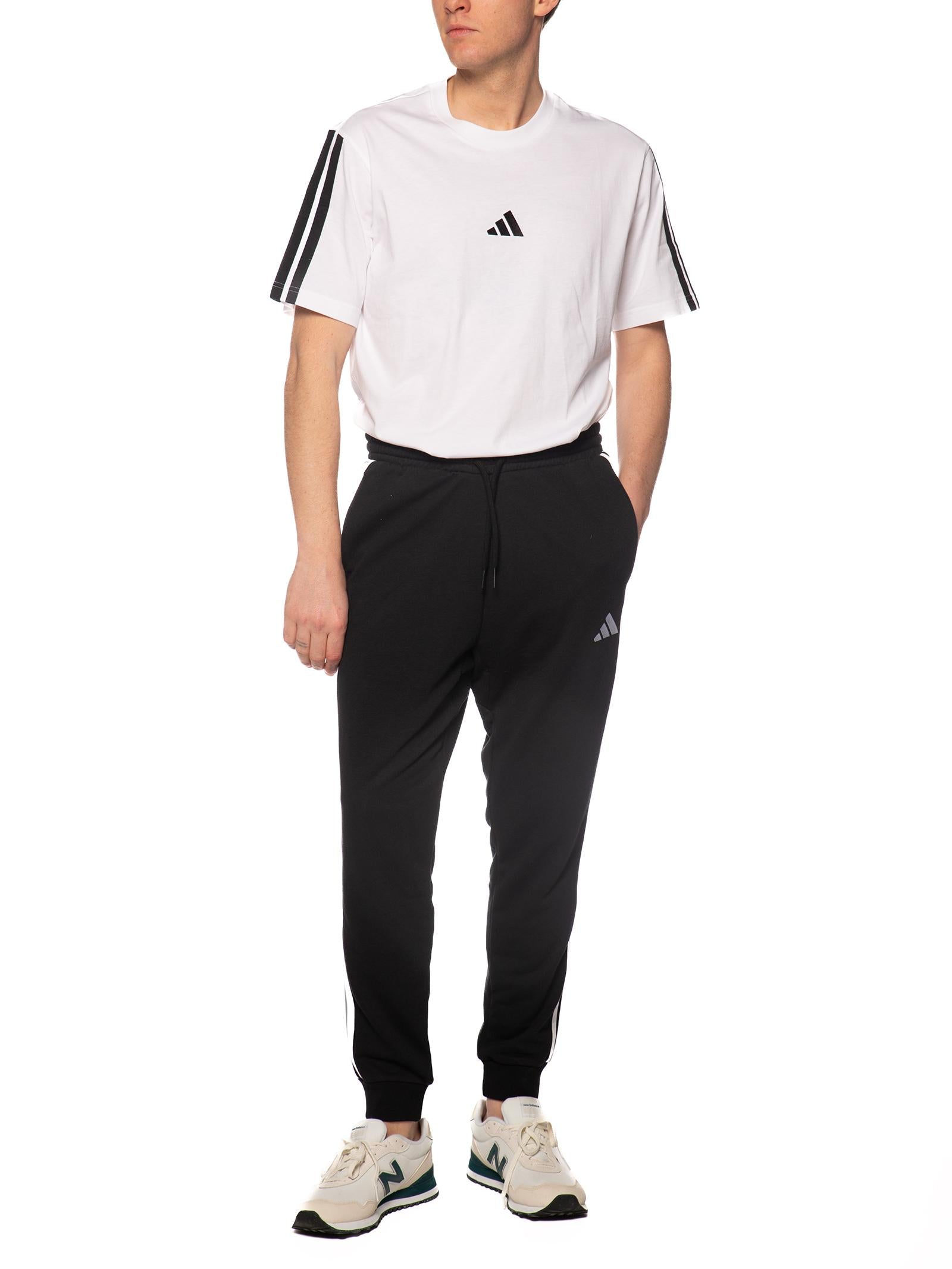 Pantalone in felpa Adidas Nero con logo JD1881 NERO ADIDAS 