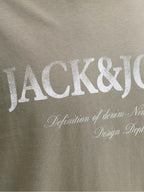 T-shirt Jack & Jones Devin Verde con stampa 12290173 /Vetiver JACK & JONES 