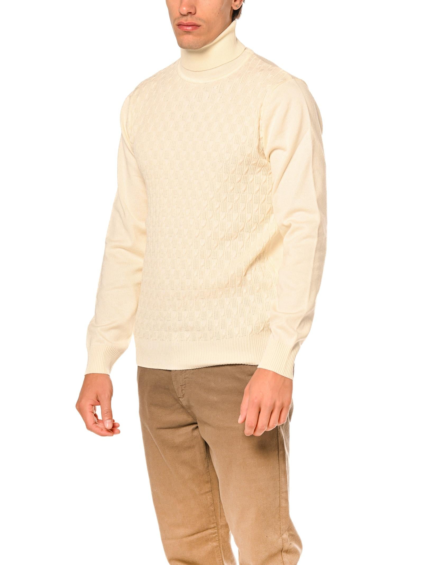 Maglia Seinse Panna dolcevita lavorata MI3078 PANNA SEINSE 