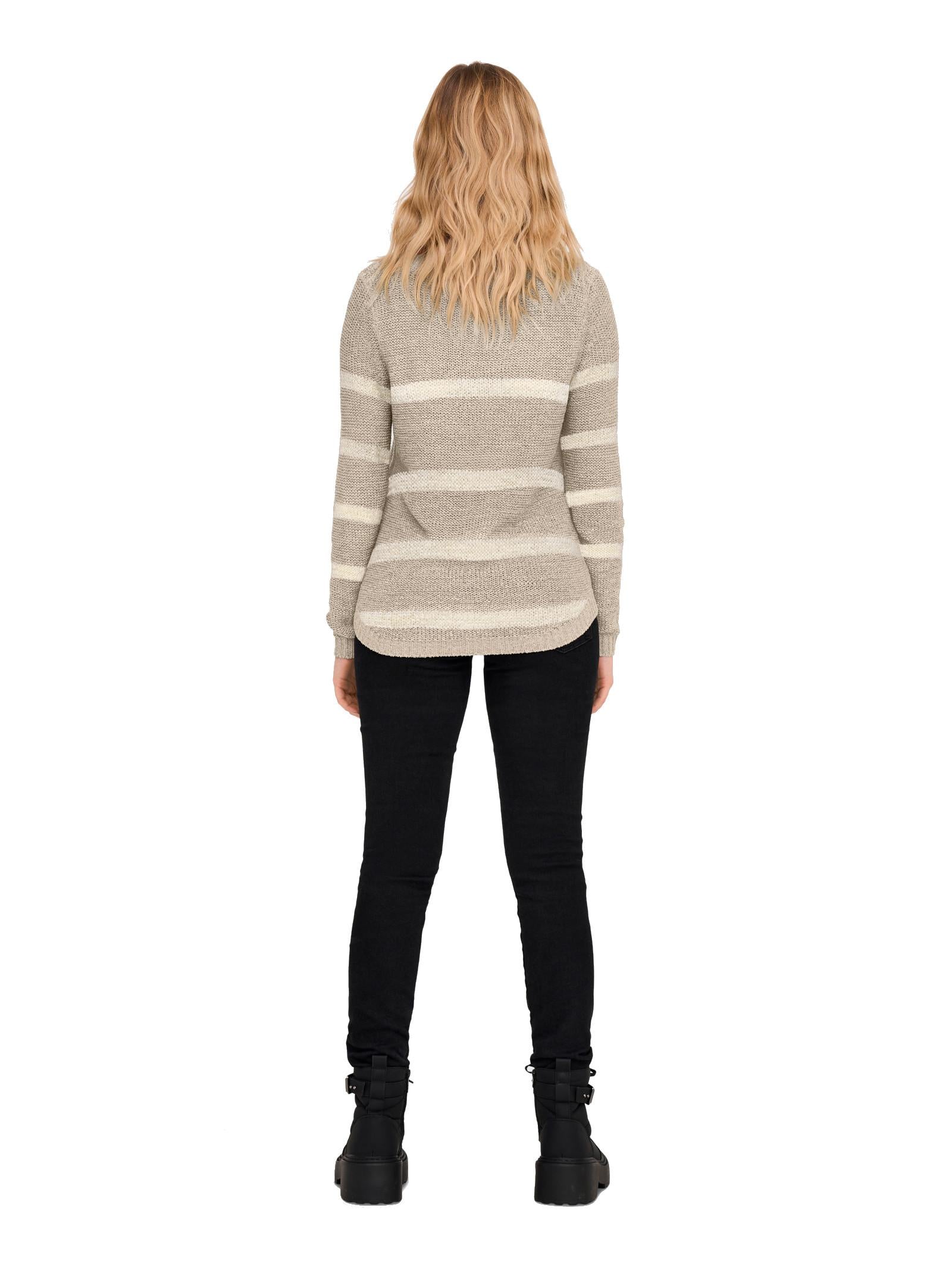 Maglia Only Beige Gina con lavorazione a maglia 15113356 /Simply Taupe ONLY 