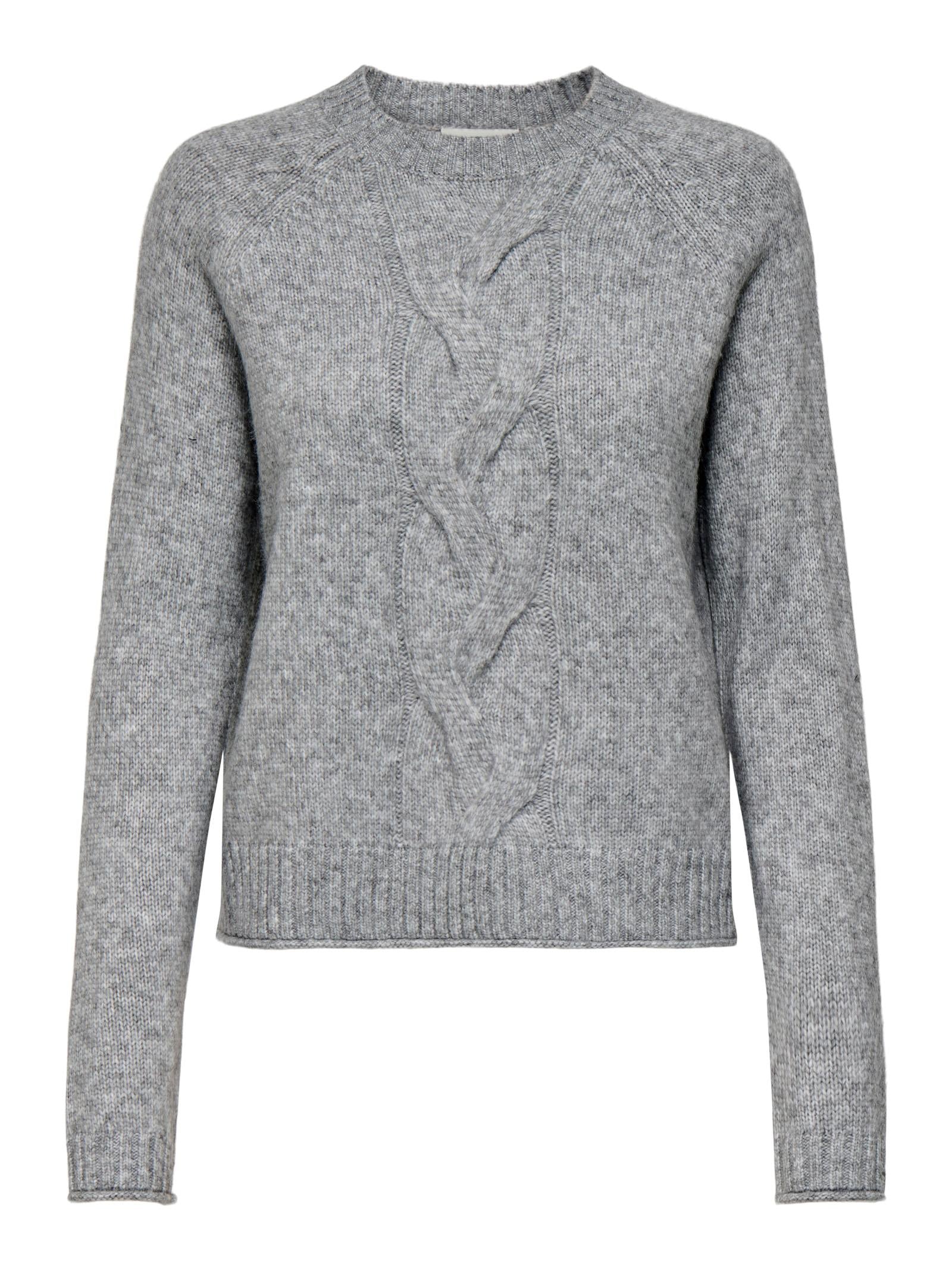 Maglia Jacqueline De Yong Susanna Grigio trecce 15351909 /Medium Grey Melange JDY 