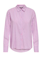 Camicia Only Rosa Berit a righe verticali 15320243 /Bonbon ONLY 