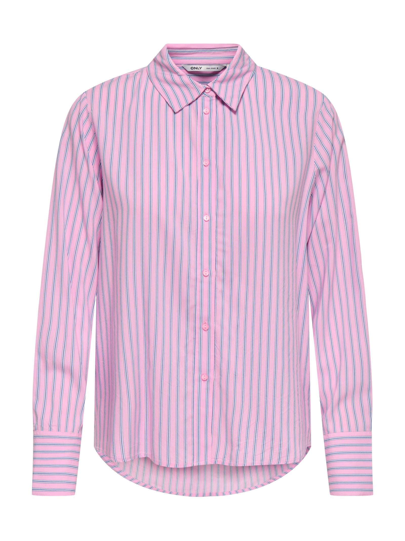 Camicia Only Rosa Berit a righe verticali 15320243 /Bonbon ONLY 