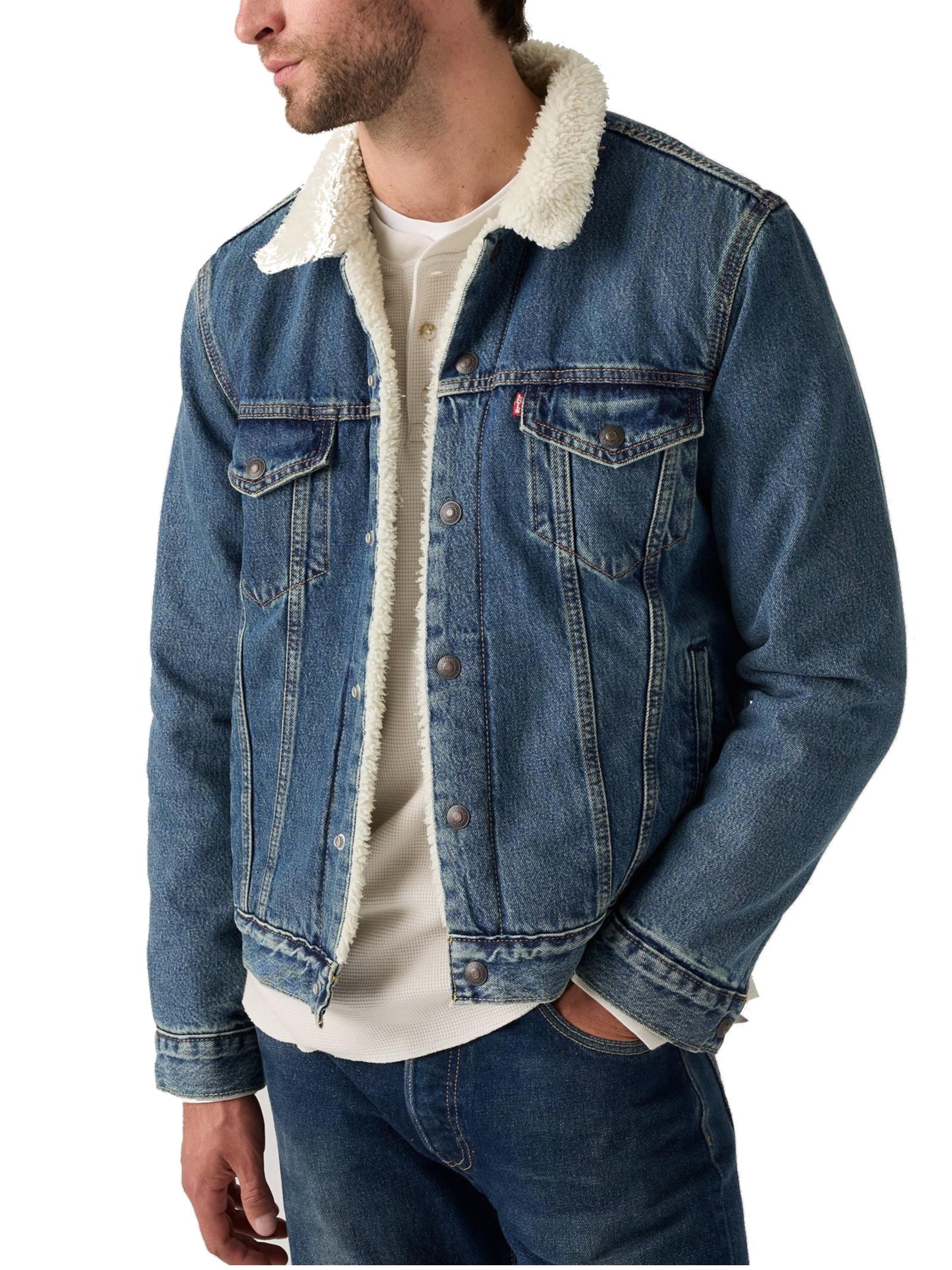 Giubbotto LEVI'S® Trucker Medium Blue Denim in sherpa 1636502 92 LEVI'S® 