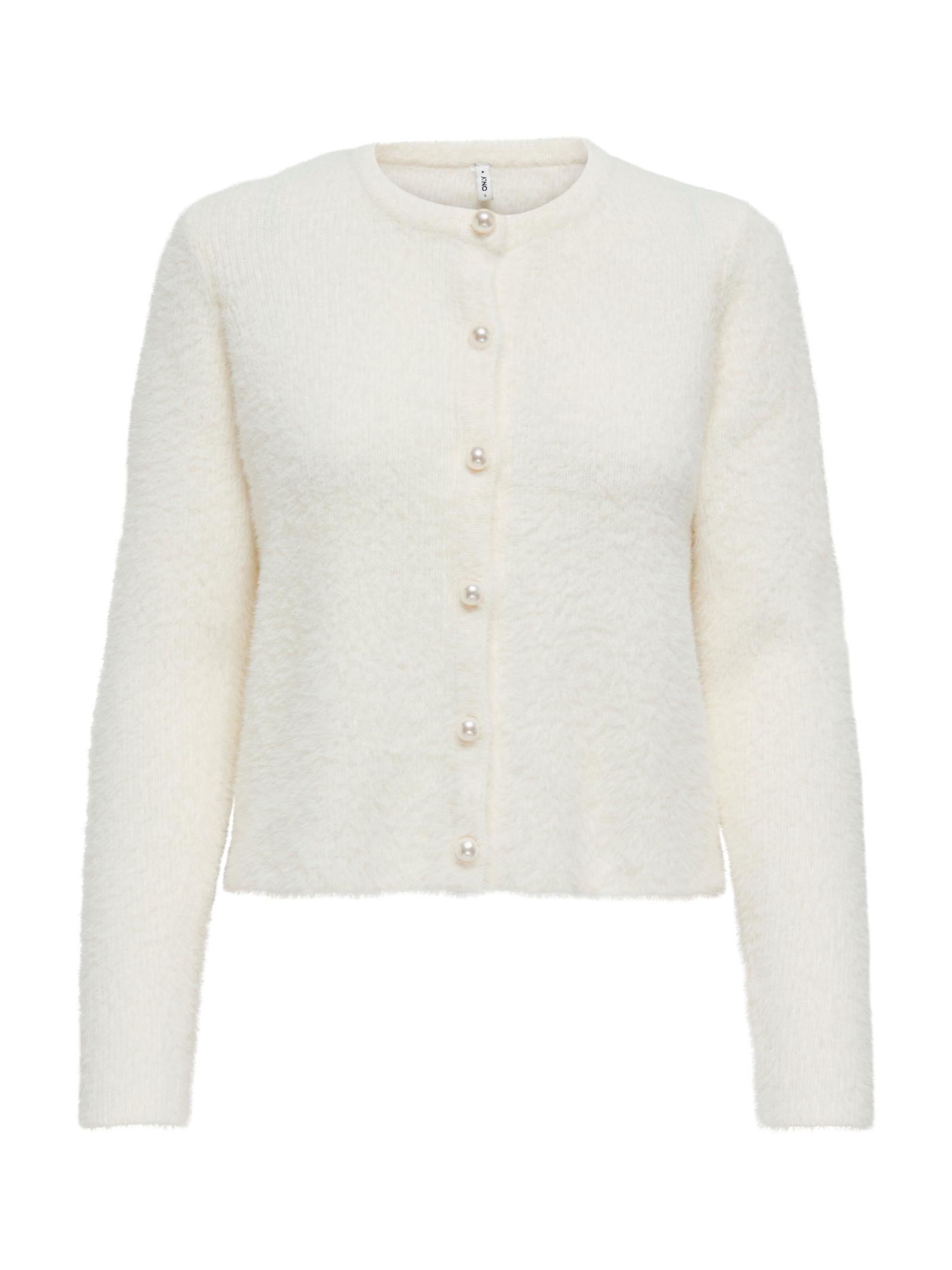 Cardigan Only Petra Bianco girocollo 15350655 /Cloud Dancer ONLY 