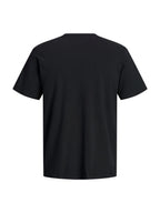 T-shirt Jack & Jones Aero Nera con stampa frontale 12298488 /Black JACK & JONES 