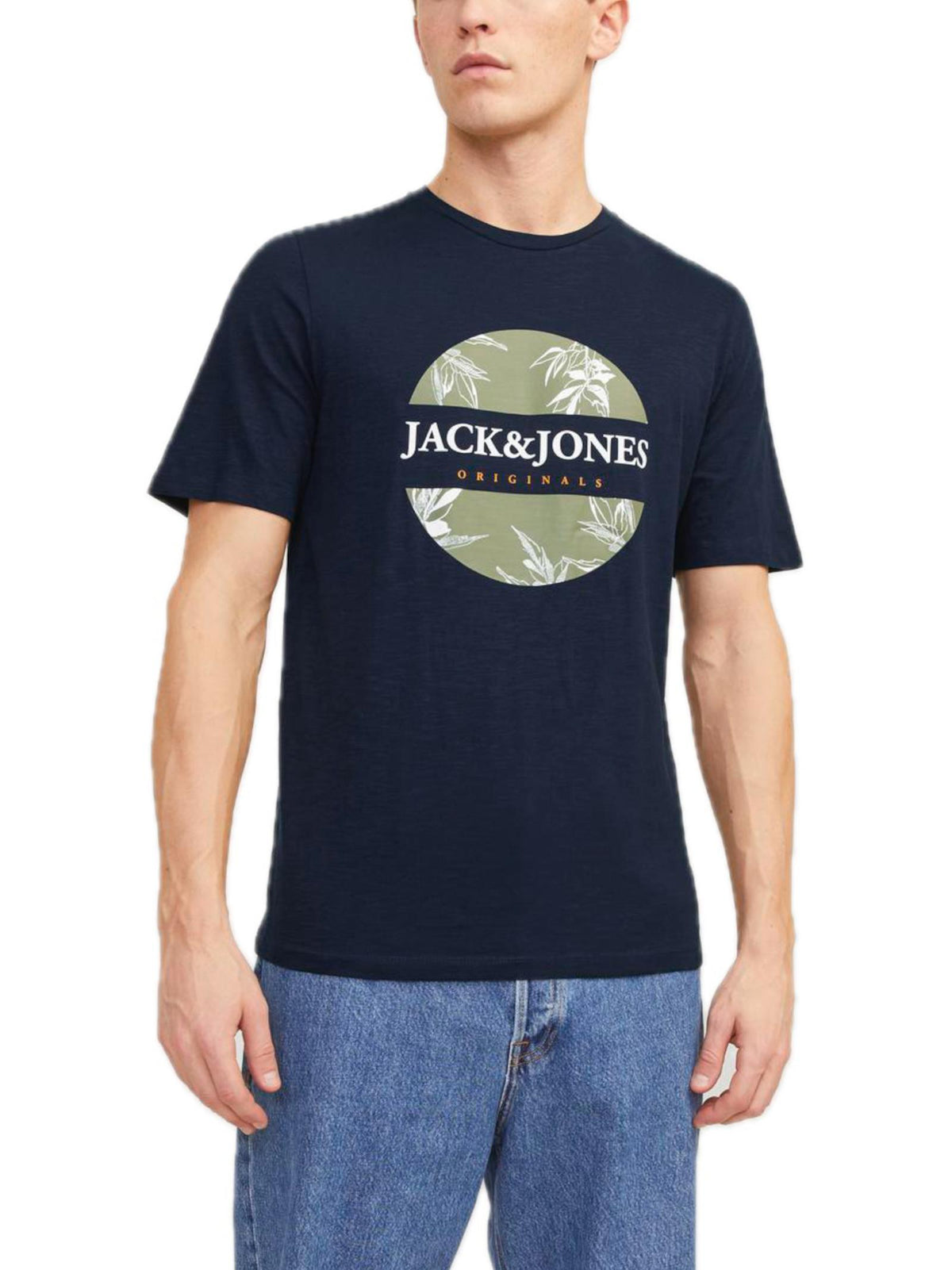 T-shirt Jack & Jones Blu Crayon stampa 12255042 /Navy Blazer JACK & JONES 