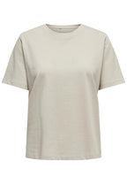 T-Shirt Only Beige manica corta