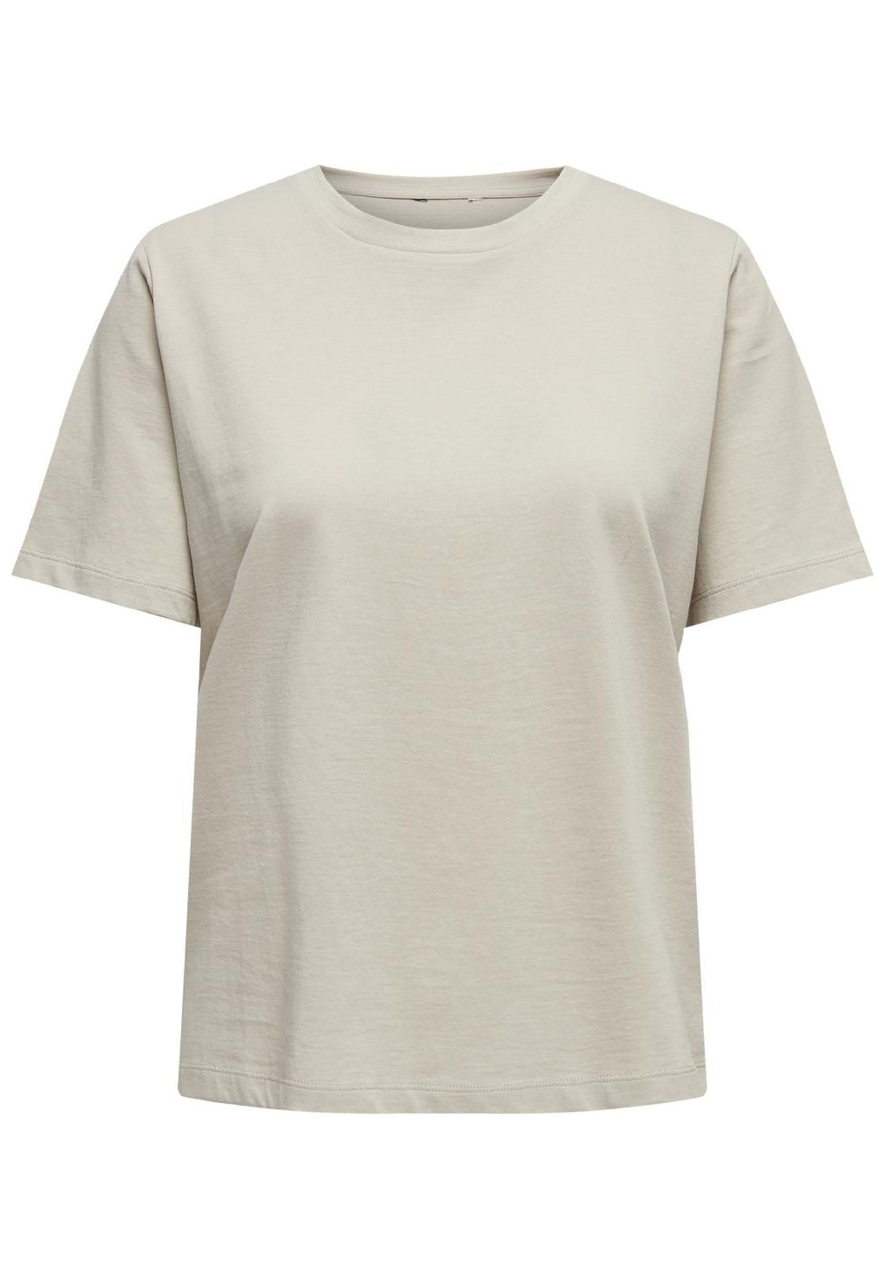 T-Shirt Only Beige manica corta