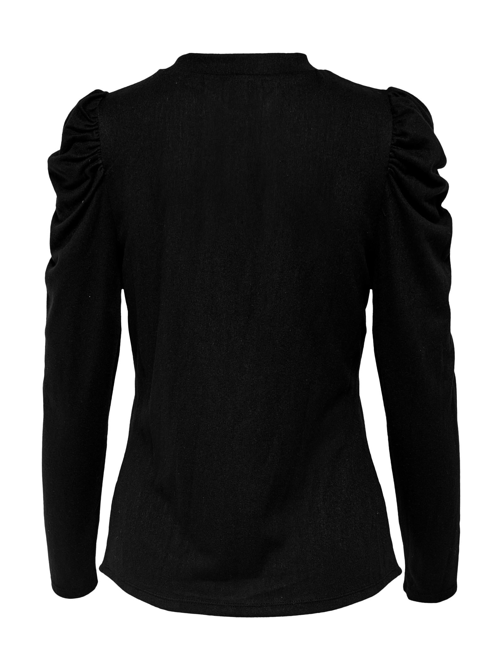 Maglia Jacqueline De Yong Tonsy Nero con spalle a sbuffo<BR/> 15217180 /Black JDY 