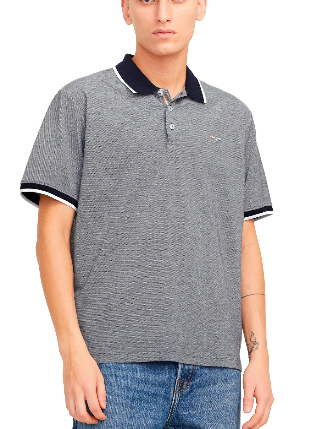 Polo Jack & Jones Alves Blu 12274681 /Maritime Blue JACK & JONES 