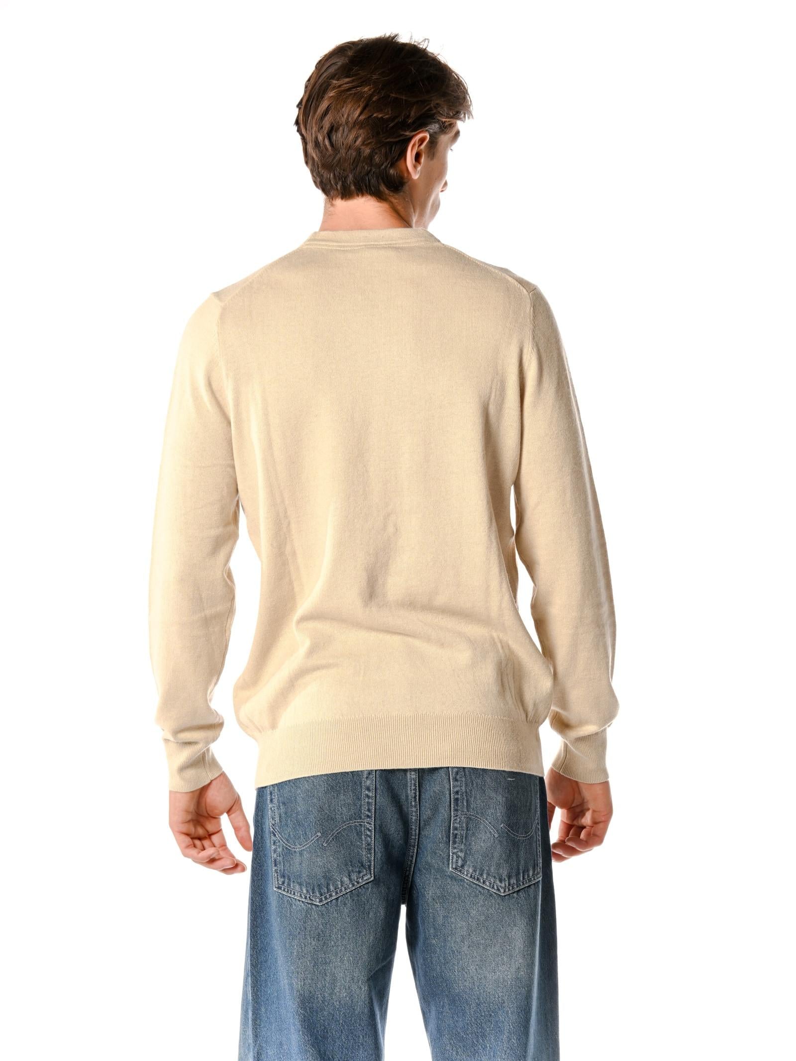 Maglia Lyle & Scott Beige misto lana merino KN2110VC GREY TAUPE LYLE & SCOTT 