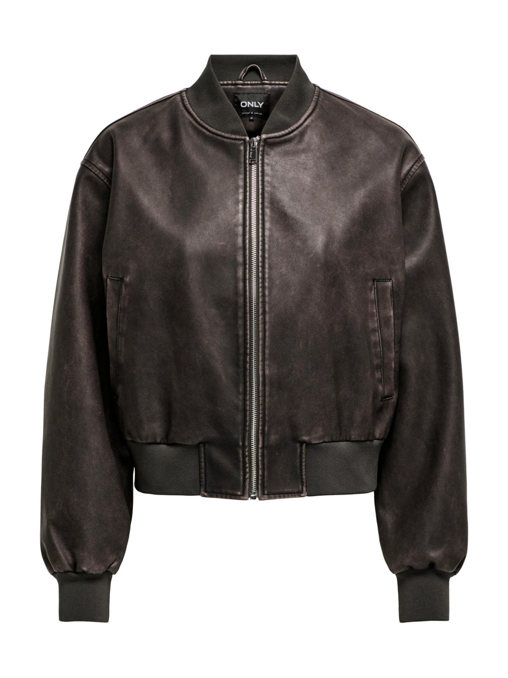 Bomber Only Jane Marrone in ecopelle 15314240 /Chocolate Brown ONLY 