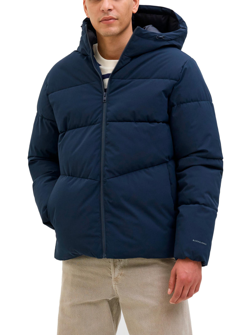 Piumino Jack & Jones Global Blu con cappuccio 12283517 /SKY CAPTAIN JACK & JONES 