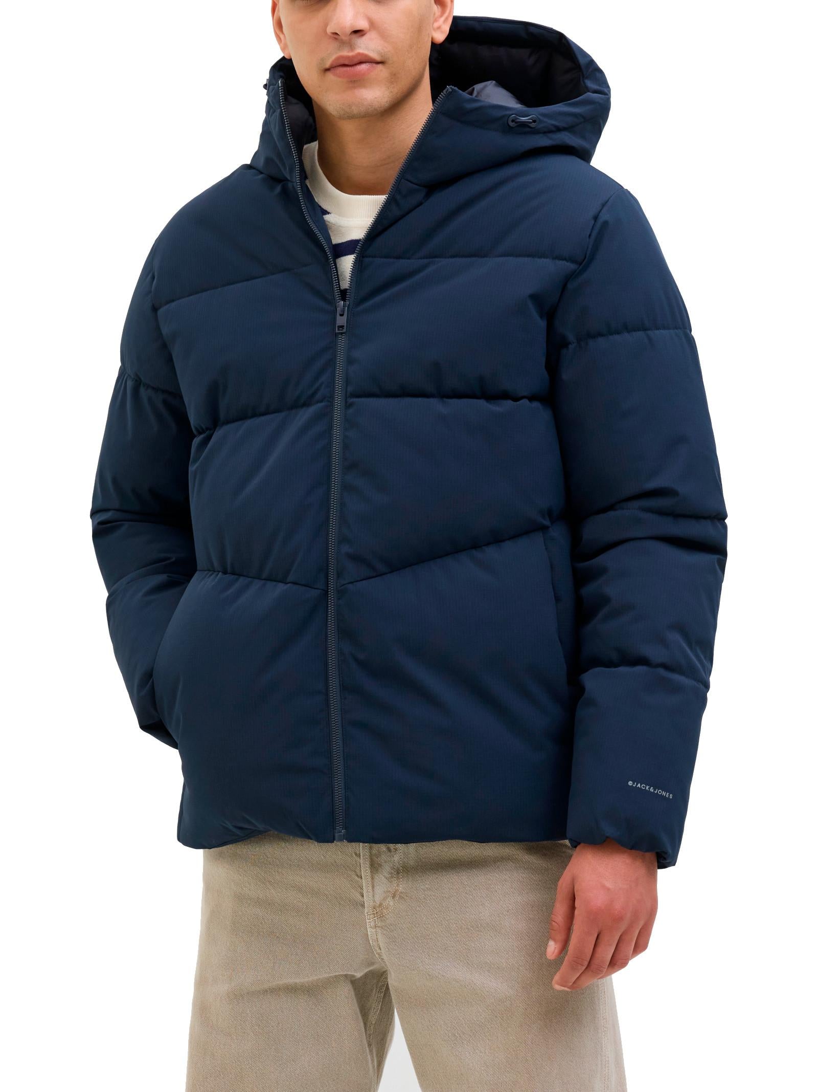 Piumino Jack & Jones Global Blu con cappuccio 12283517 /SKY CAPTAIN JACK & JONES 