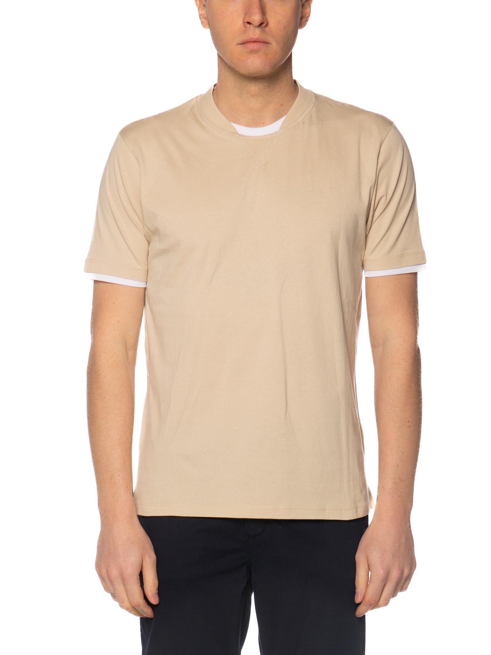 T-shirt Seinse Beige doppio collo TE3217 BEIGE SEINSE 