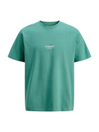 T-shirt Jack & Jones Soho Acqua marina con mini logo gommato 12278787 /Mineral Blue JACK & JONES 