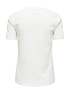 T-shirt Only Baria Bianca con stampa frontale 15353246 /Cloud Dancer ONLY 