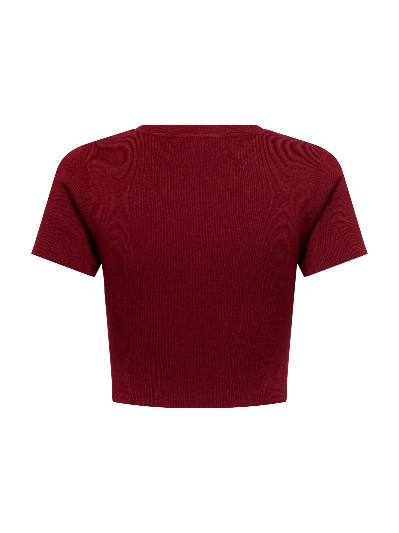 T-shirt JDY Bordeaux Keline cropped 15294790 /Rhubarb JDY 