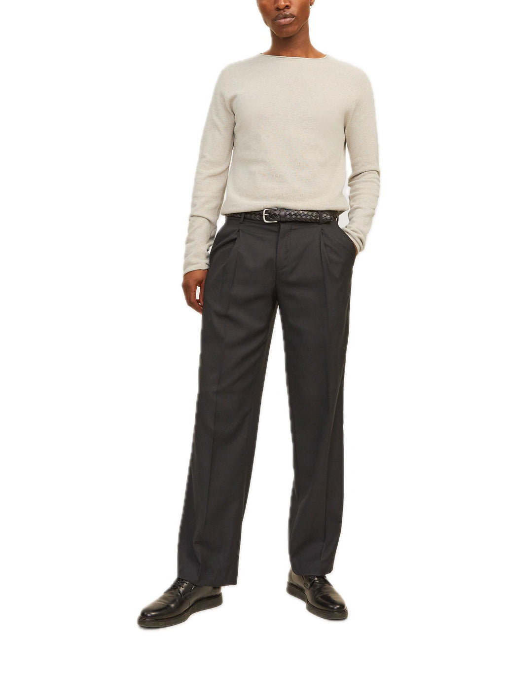 Maglia Jack & Jones Hill Beige girocollo 12157321 /Oatmeal JACK & JONES 