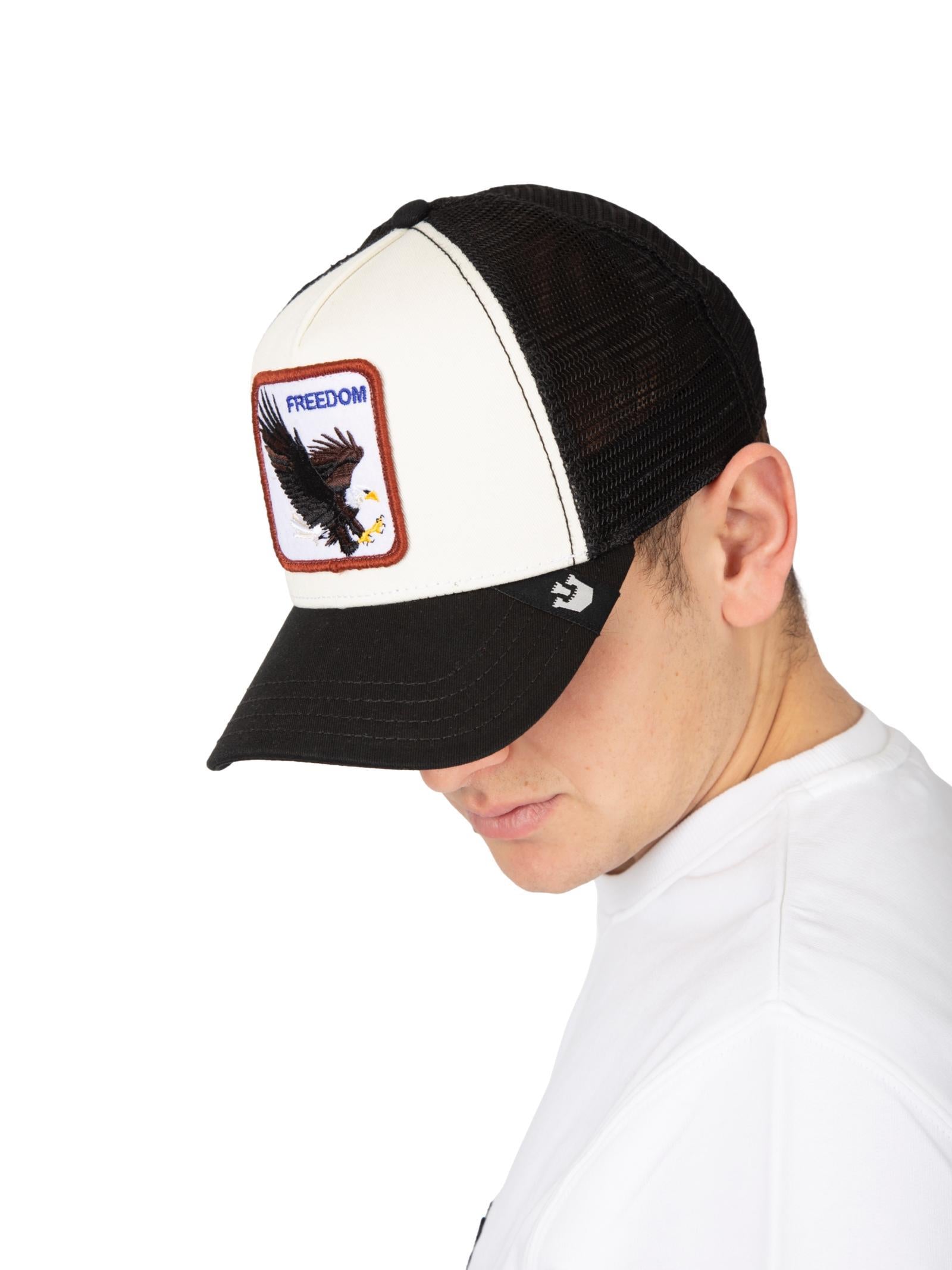Berretto Goorin Bros Bianco nero Aquila