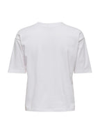 T-shirt Only Rhine Bianco strass 15368901 /Bright White ONLY 