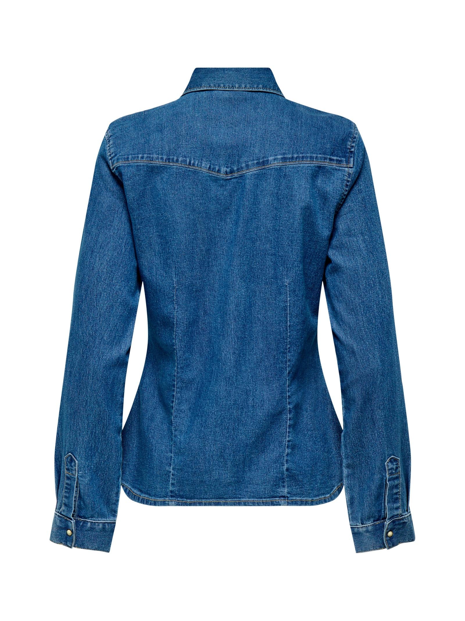Camicia Only Medium Blue Denim Sasia in jeans 15352339 /Dark Blue Denim ONLY 