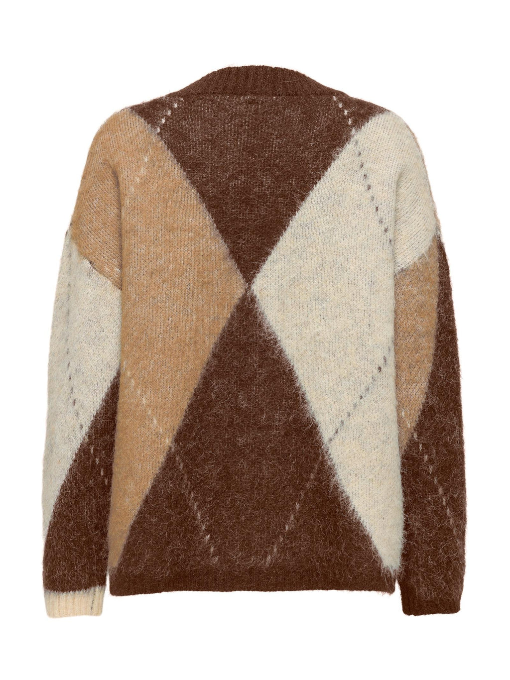 Cardigan Only Noeme Beige in maglia 15353228 /Chestnut ONLY 