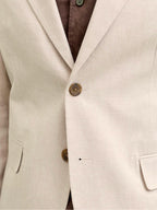 Giacca Jack & Jones Martin Beige misto lino 12291806 /Ancient Scroll JACK & JONES 