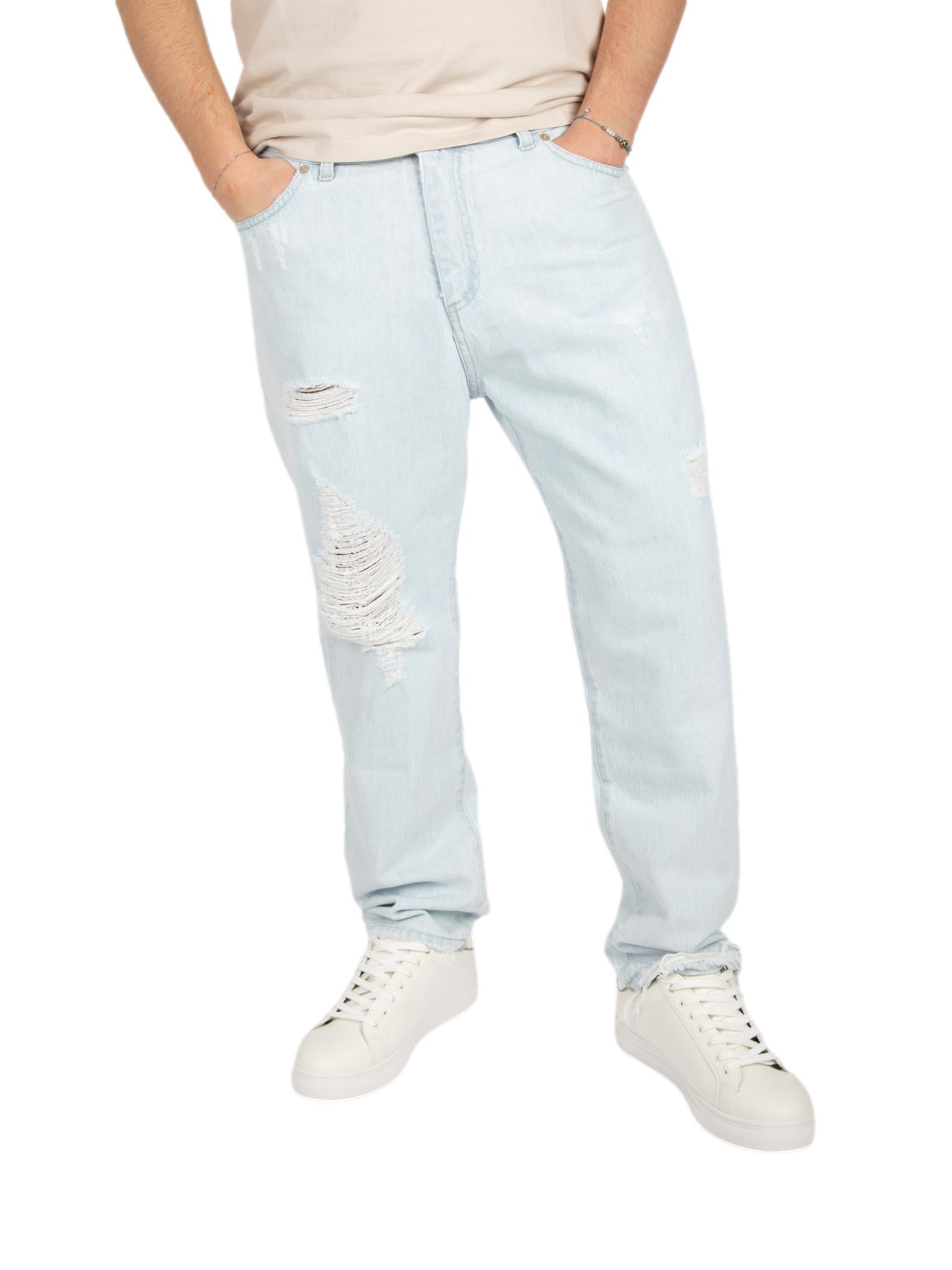 Jeans Klixs Light Blue Denim Kevin strappi 1170UL LIGHT BLUE DENIM KLIXS 