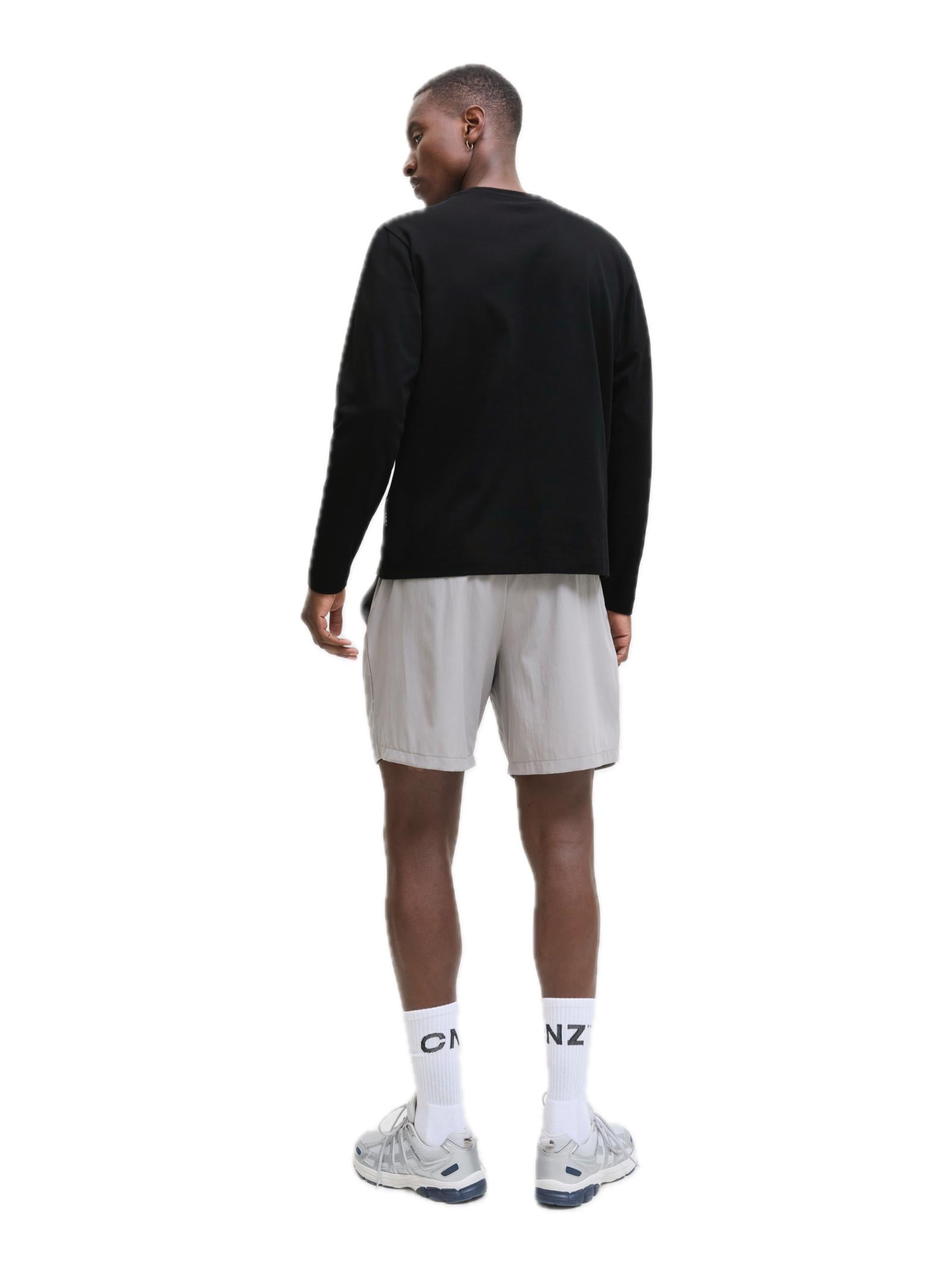 T-shirt Jack & Jones Fusion Nero manica lunga 12282697 /Black JACK & JONES 