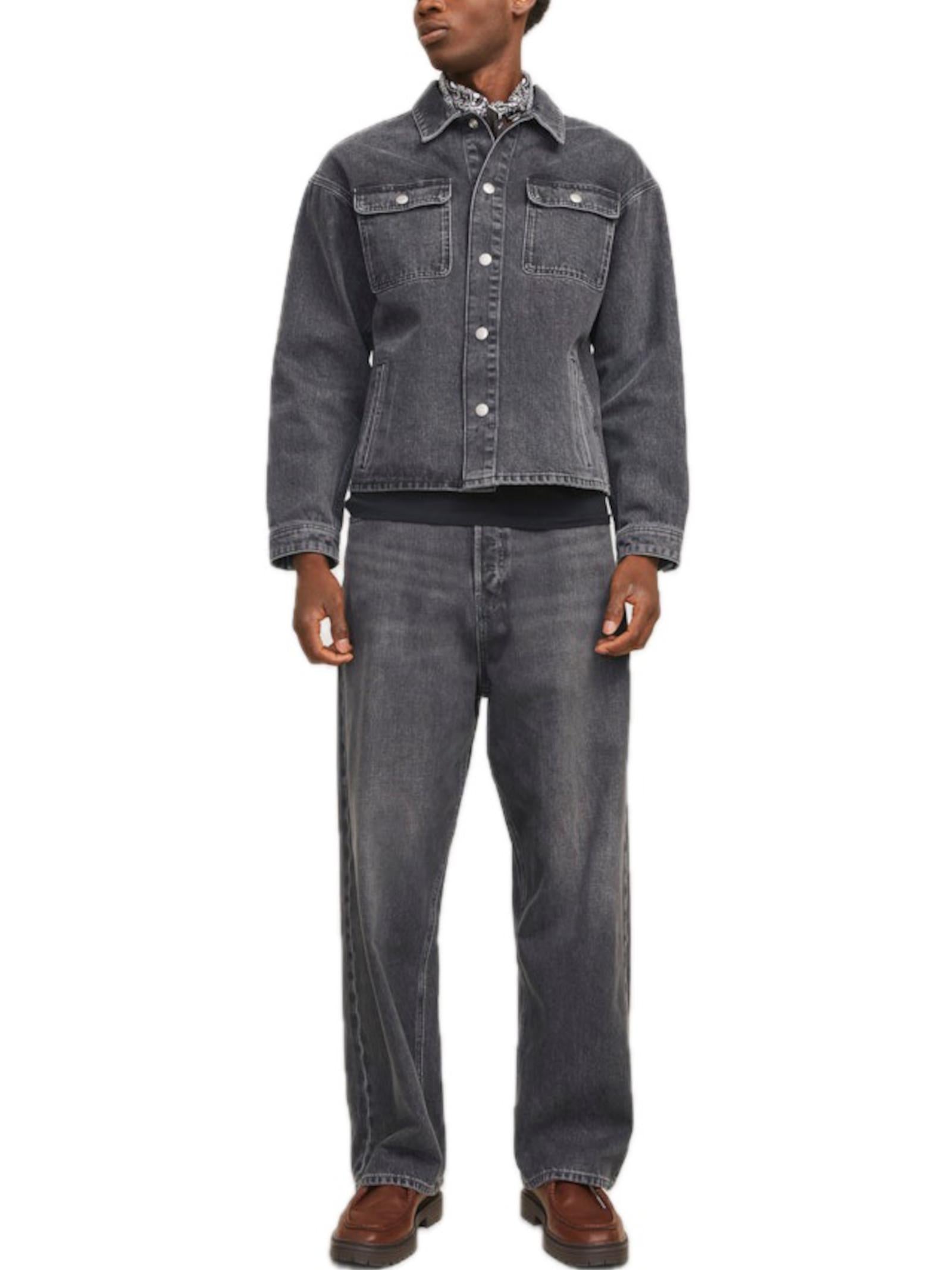 Jeans Jack & Jones Nero Ron baggy 12268012 /Black Denim JACK & JONES 