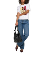 T-shirt Only Bianco Susan stampa 15372179 /Inter. Bright White ONLY 