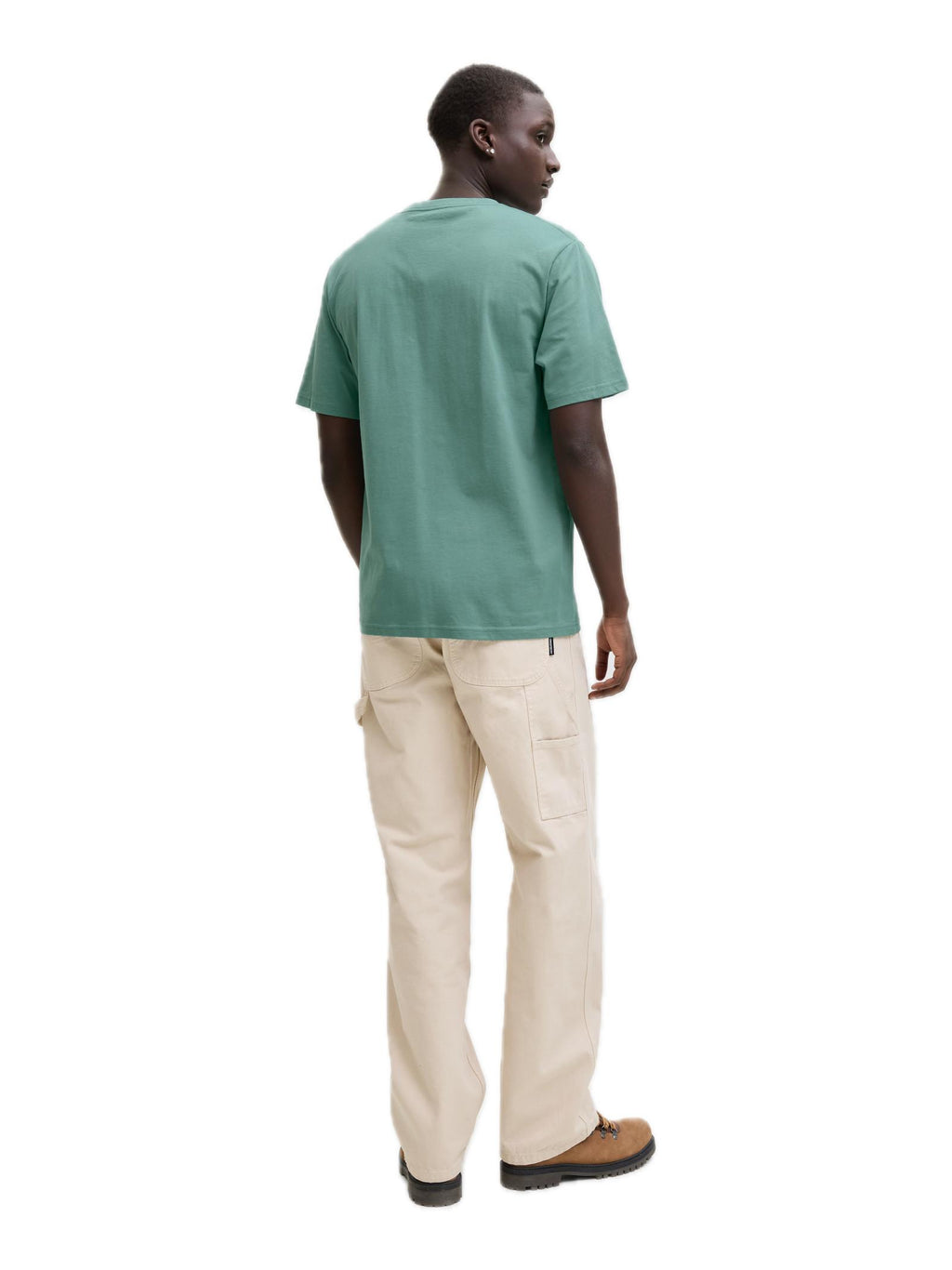T-shirt Jack & Jones Soho Acqua marina con mini logo gommato 12278787 /Mineral Blue JACK & JONES 