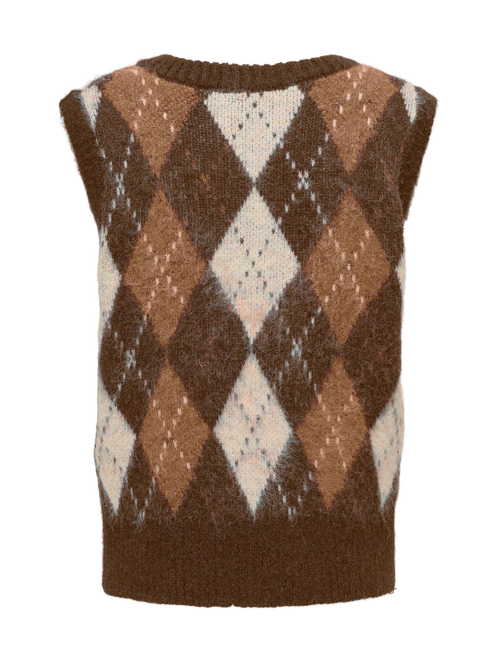 Gilet in maglia Only Noeme Marrone 15353229 /Chestnut ONLY 