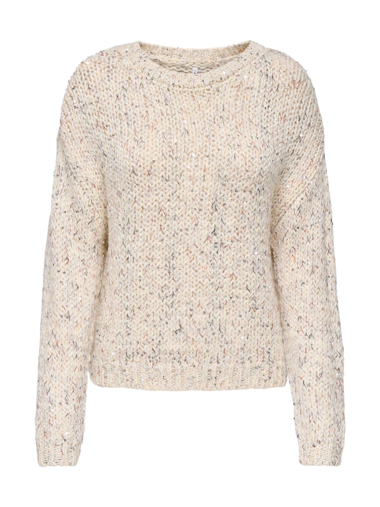 Maglia Only Winter Panna girocollo 15358405 /Egret ONLY 