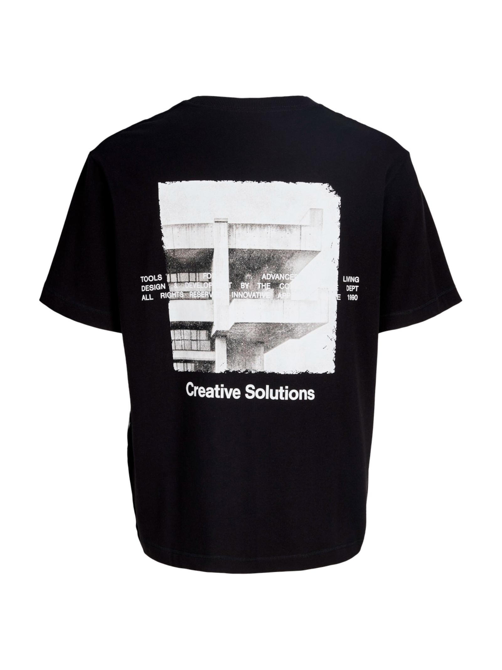 T-shirt Jack & Jones Nero Mineral cropped 12292951 /Black JACK & JONES 